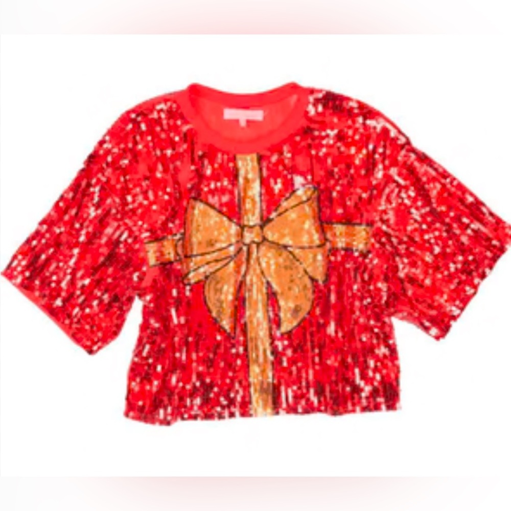 NWT Simply Southern Sequin Holiday Top